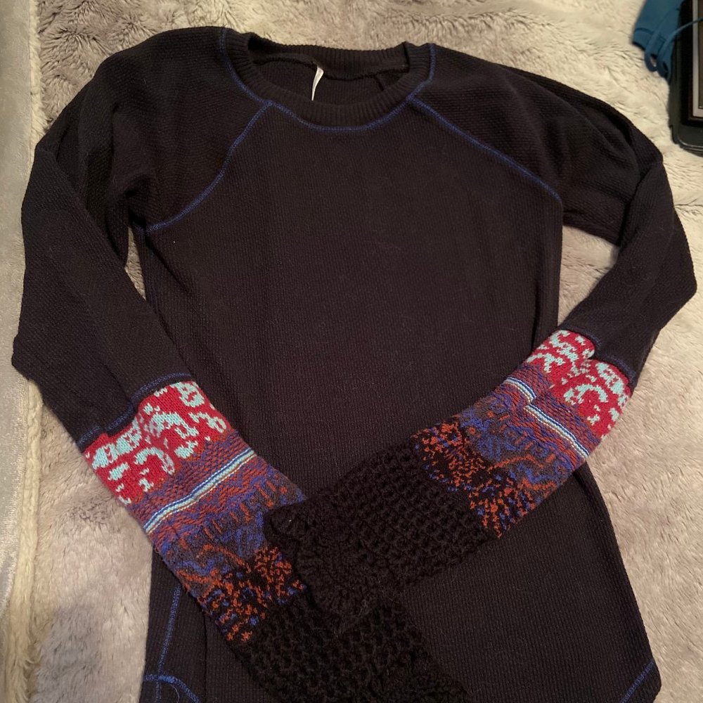 EUC Free People Thermal in Deep Navy